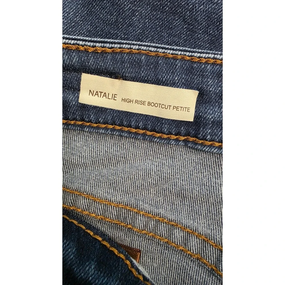 KUT from the Kloth Natalie High Rise Bootcut Petite Jeans Blue Denim 2P